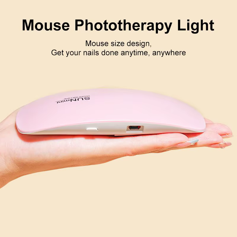 Mini Sèche-Ongles Portable 6W, Lampe de Manucure UV à Usage Domestique, pour le vaccage du Verhérita