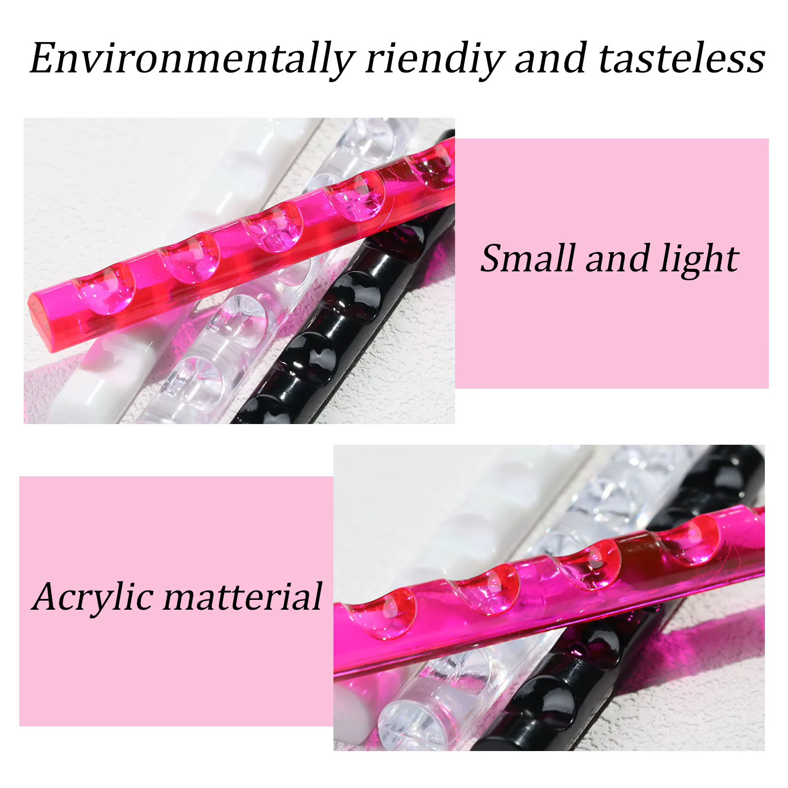 Étagère pour brosse à ongles transparente en acrylique, 5 grilles, Mini support Portable pour stylo