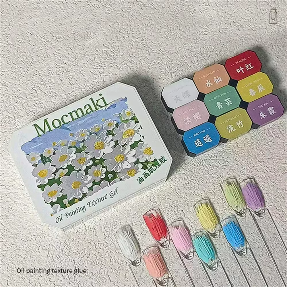 Nouvelle crème pour ongles Gel dessin Gel pâte 3D huile peinture Texture Sculpture vernis gaufrage N