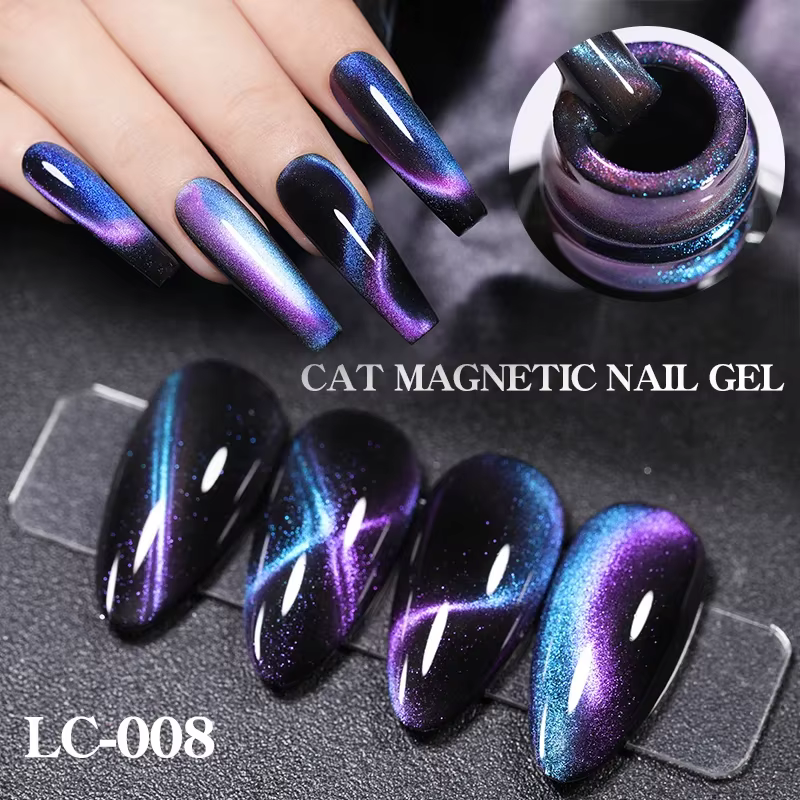 LILYCUTE 7ml 9D chat magnétique Gel vernis à ongles aimant irisé Semi Permanent tremper UV LED manuc