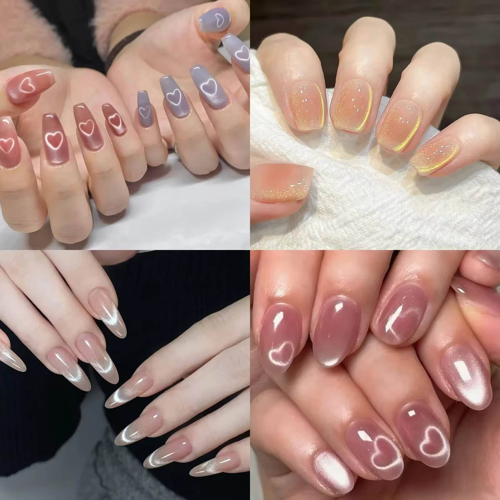 Aimants détachables 3 en 1 pour Nail Art, effet œil de chat, motif serpent, Nail Art français pour b