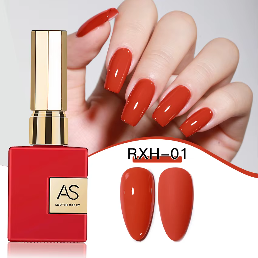 AS 15ml Gel vernis à ongles pas défini nouvel an Semi Permanent hybride noir rouge couleur Gel verni