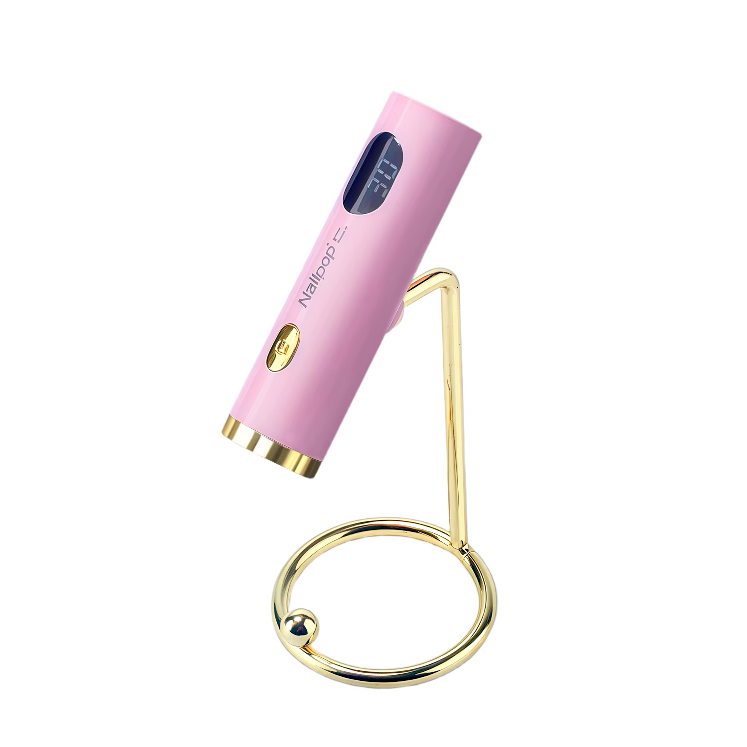 NAILPOP Lampe à ongles UV rose magnétique portable Lampe à ongles en gel rechargeable par USB détach