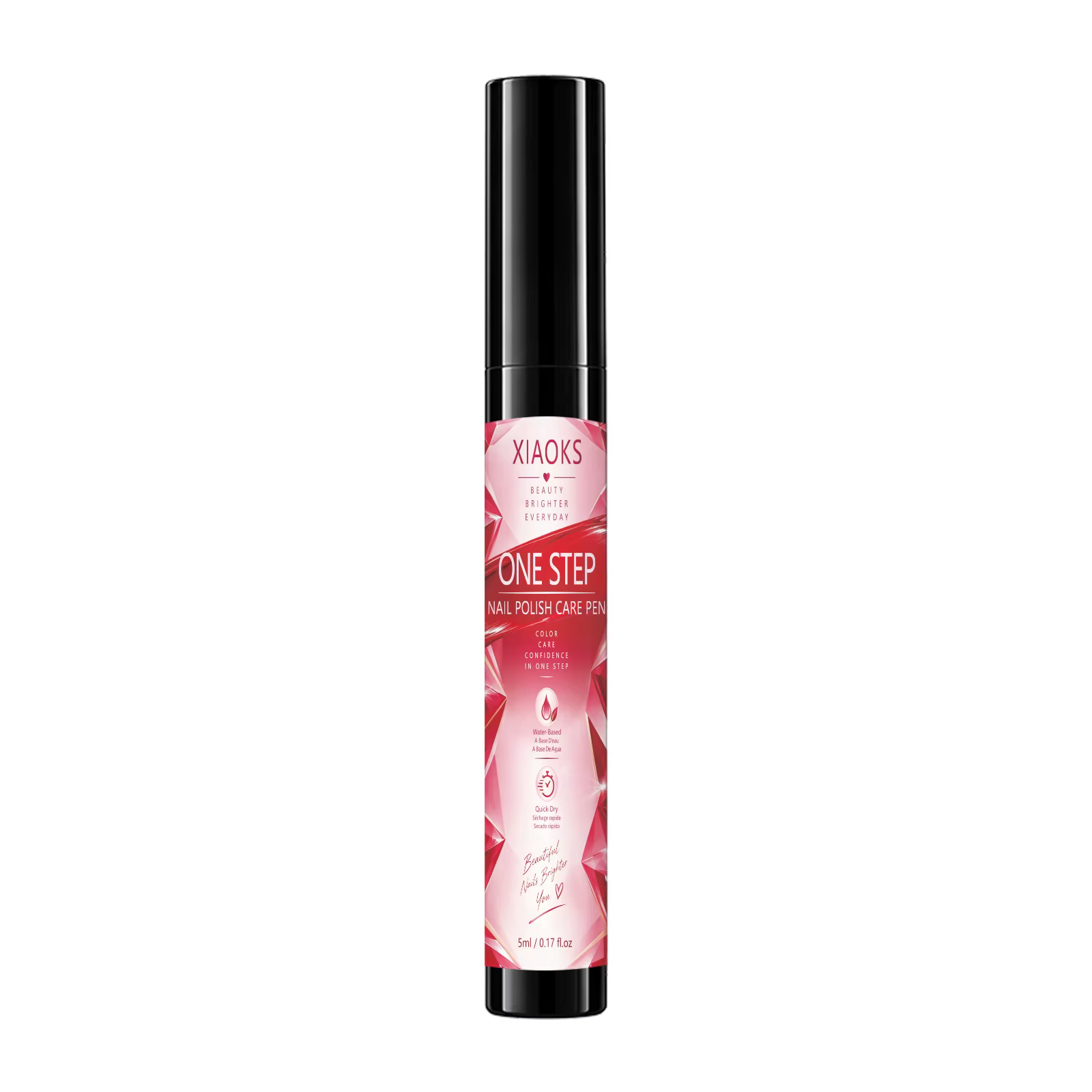 Stylo pour nail art Xiaoks Ruby, pas besoin de cuisson, séchage rapide, formation d'un film protecte