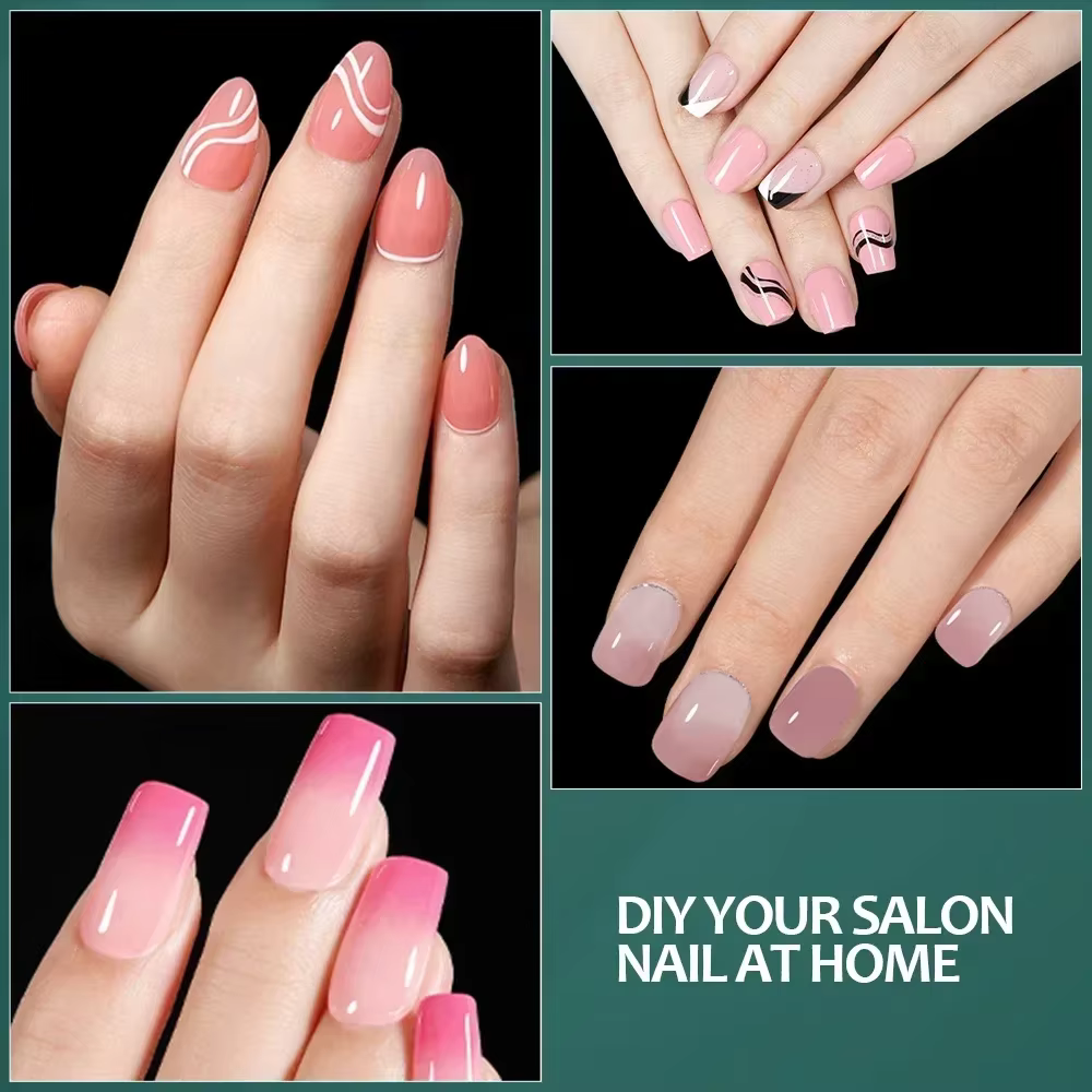 NAILPOP – faux ongles en Gel souple, 600 pièces, couverture complète, cercueil, amande, forme ovale,