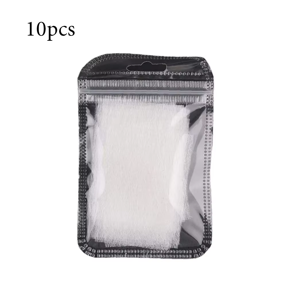10/20 pièces de moules en soie non tissée pour extension d'ongles, pour la pose de gel UV, d'acryliq