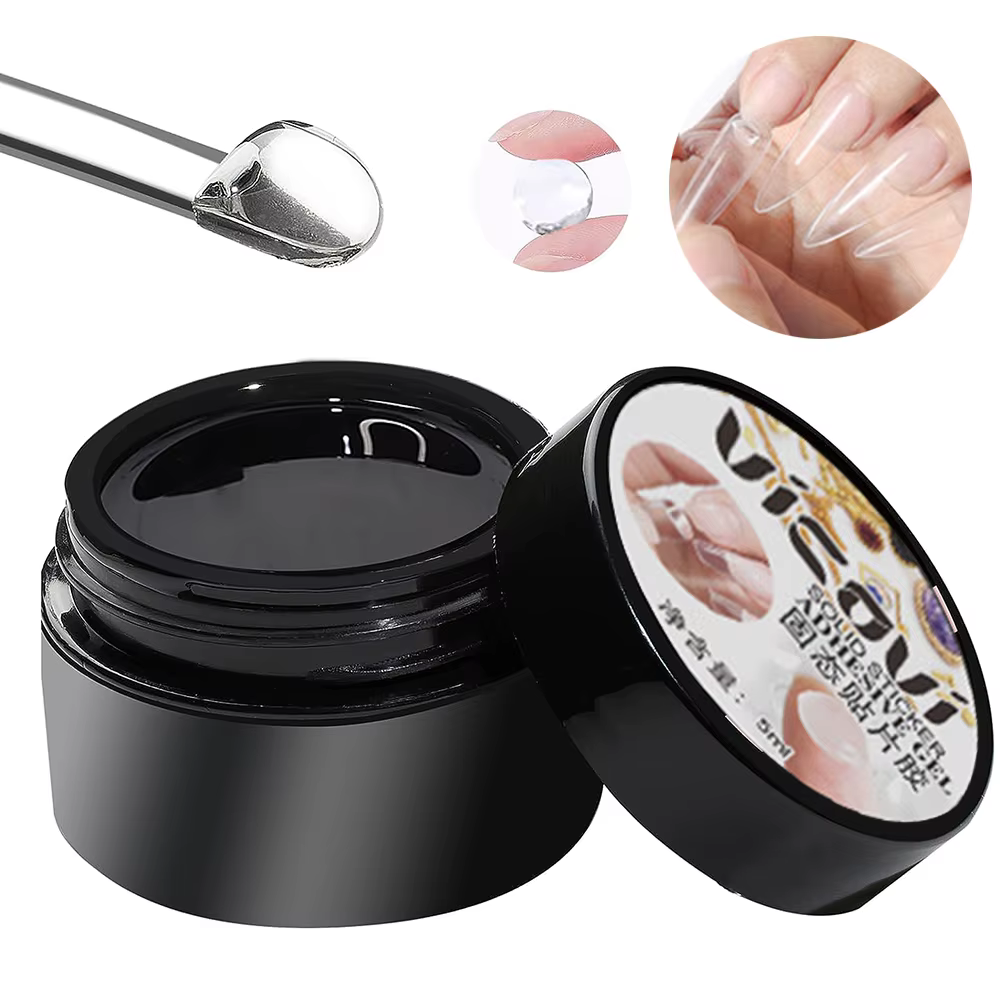 Colle Gel solide pour ongles, 5ML, pour pointes d'ongles en Gel, faux pointes en acrylique transpare