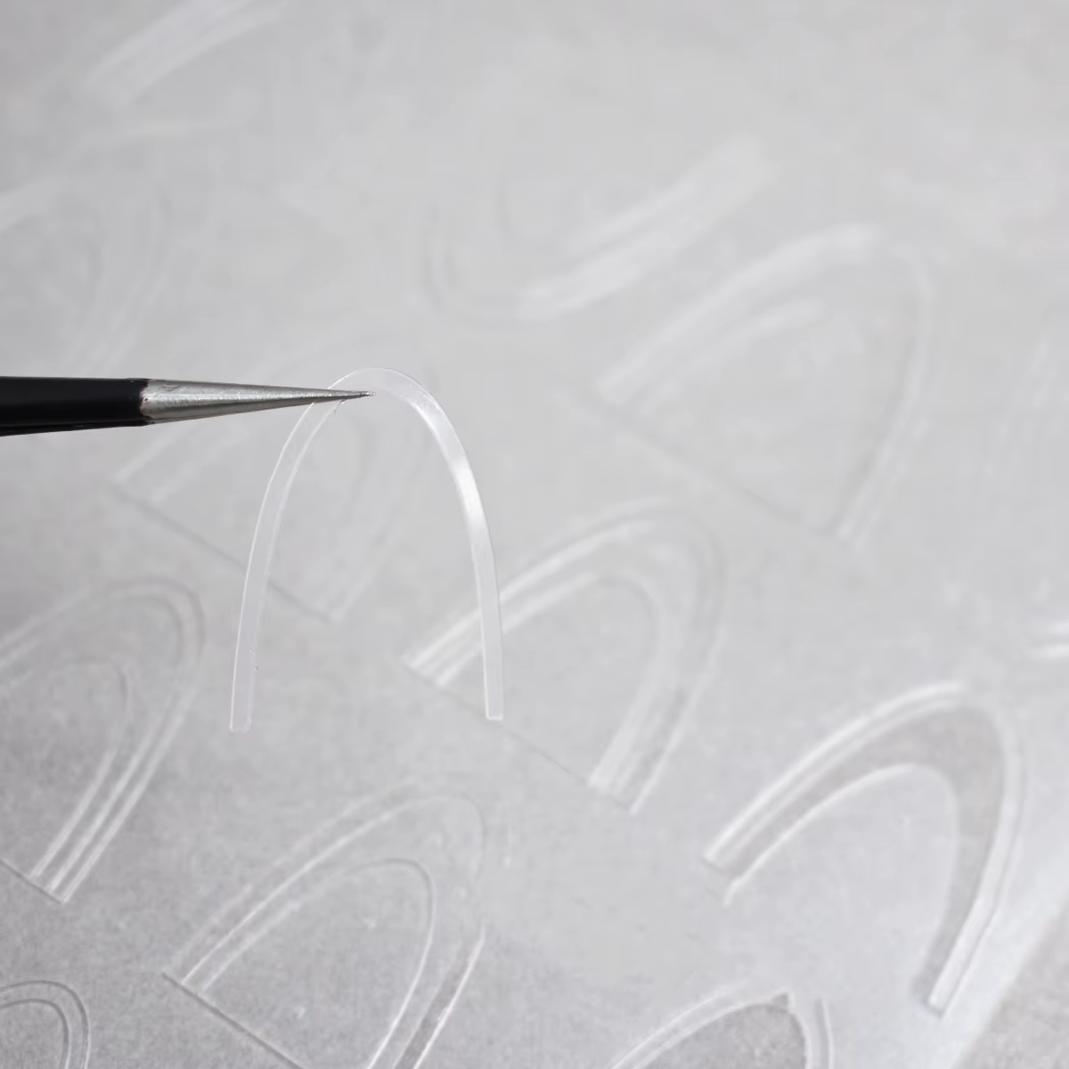 Autocollants pour ongles français en dentelle creuse, 1 pièce, mode Simple, curseur auto-adhésif, dé