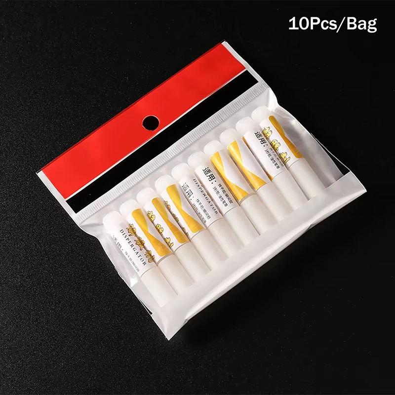 Colle à ongles Super forte, 2g, 10 pièces/sac, pour faux ongles, en acrylique, à pression, décoratio