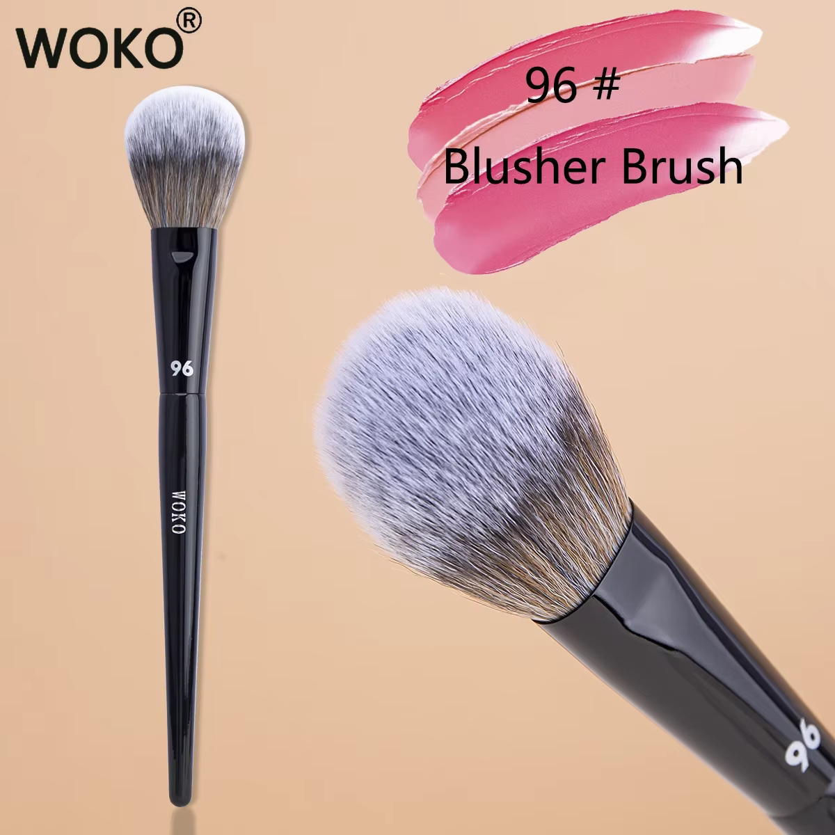 96 Blush brosse visage Contour surligneur fard à joues brosse bronzant professionnel poudre Blush pi