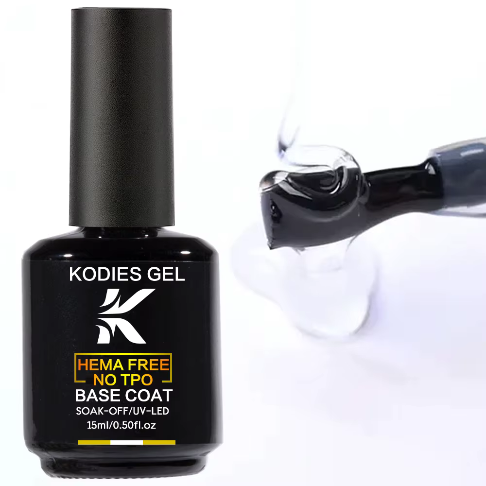 KODIES GEL TPO HEMA libre caoutchouc Base couche clair Gel vernis à ongles UV Semi Permanent LED for