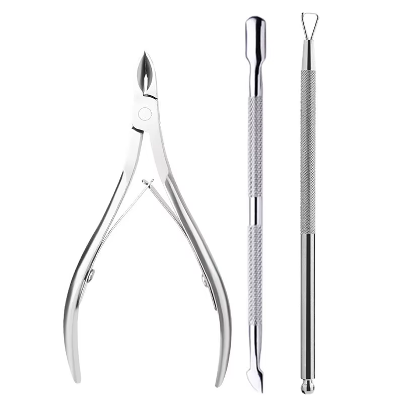 Ensemble de limes à sable pour Nail Art, tampon, bloc d'éponge, brosse, Kit de ciseaux à ongles avec