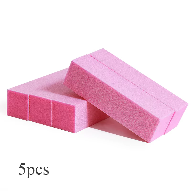 Blocs de tampons pour ongles, grain fin 180, blocs de polissage pour ongles acryliques et naturels, 