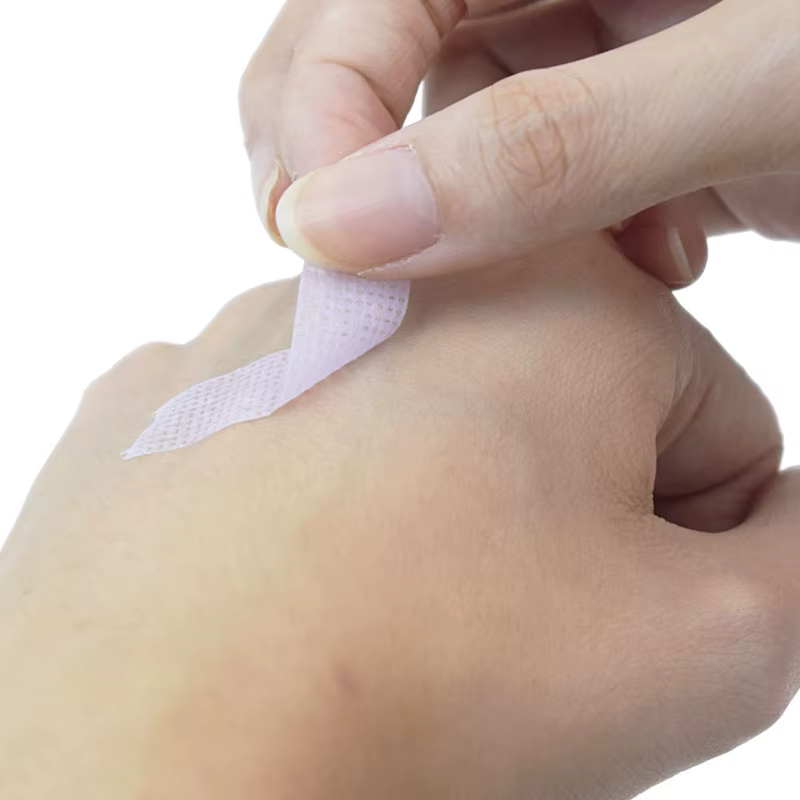 Nouveau ruban médical respirant et facile à déchirer/papier de soie blanc sous les patchs fourniture