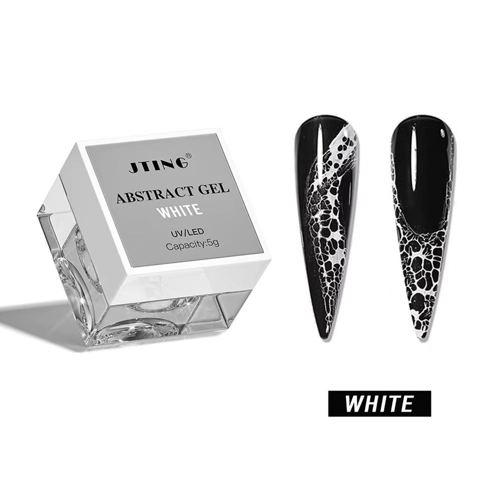 5ml professionnel noir blanc dentelle Gel vernis à ongles trou grille effet vague magique Gel vernis