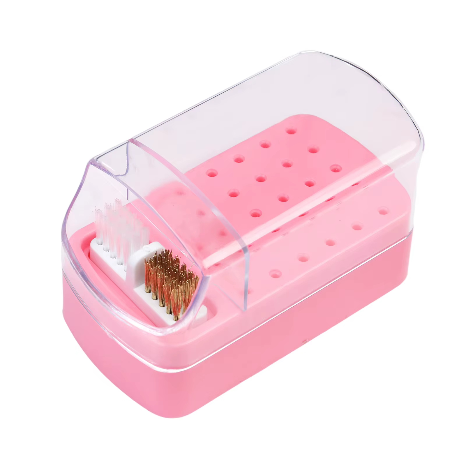 Organisateur de vernis à ongles à 30 trous, organisateur portable en acrylique, transparent, anti-po