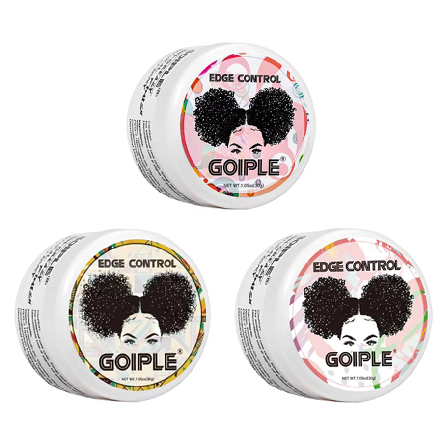 GOIPLE 3 saveurs fruitées 30g ensemble de Gel de contrôle des bords fixation des cheveux cassés liss
