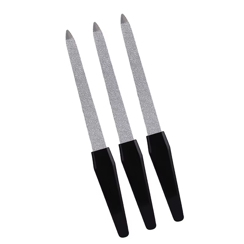 Limes à ongles professionnelles double face 3 pièces – Parfaites pour la manucure et la pédicure à d