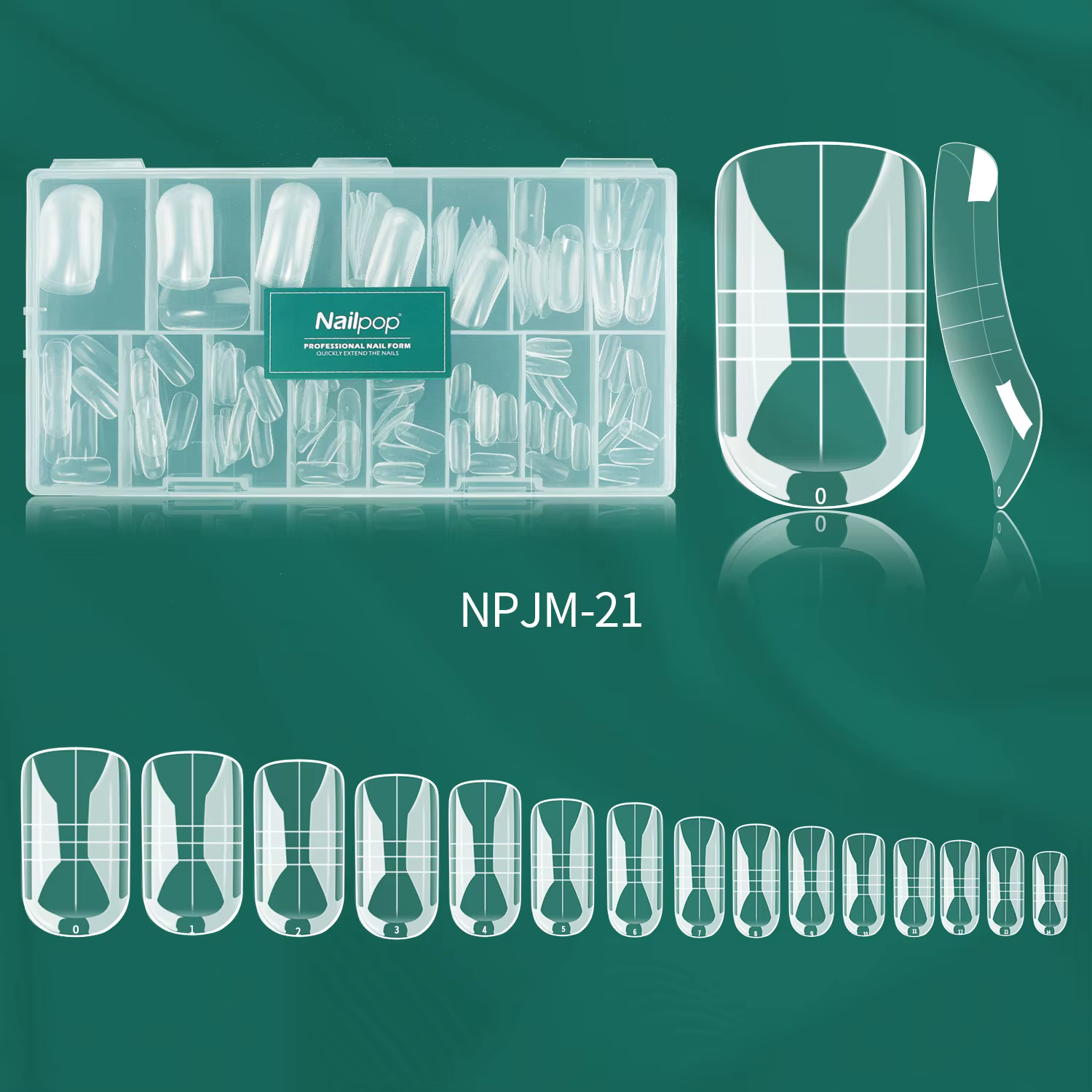 Nailpop 150 pièces ongles double forme ensemble de couverture complète effet de manucure française r