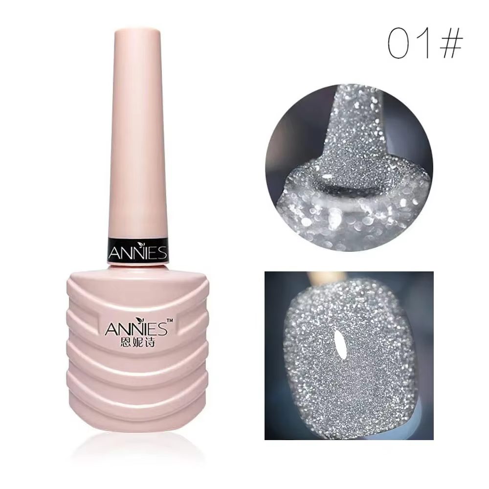 Verhéritage à Ongles en Gel UV à Paillettes pour Manucure, 12 Documents, Rouge, Rose, à Tremper
