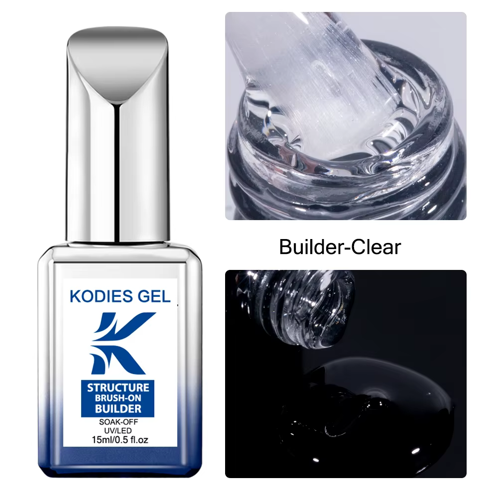 KODIES GEL brosse sur constructeur vernis à ongles Gel 15ml blanc laiteux clair rose UV couche de Ba