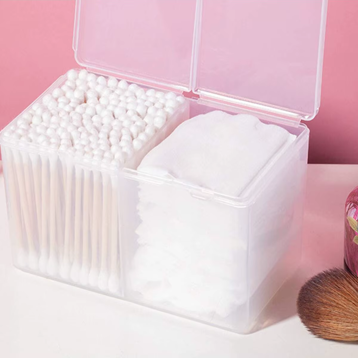 Boîte de rangement pour serviettes à ongles, 1 pièce, boîte de rangement pour feuilles de coton, Dou