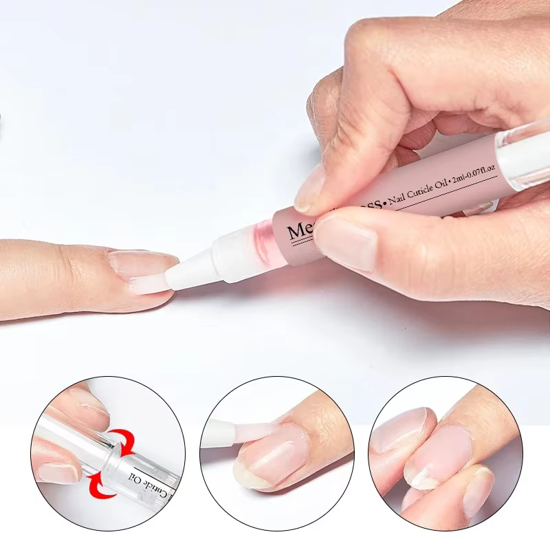 Stylo à huile pour nutrition des ongles, renforcement des ongles fins et croissance, 6 odeurs, trait