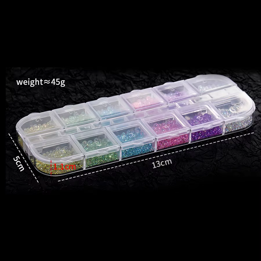 Strass à bulles pour Nail Art, violet, jaune, rose, accessoires, pièces en résine époxy 3d acrylique