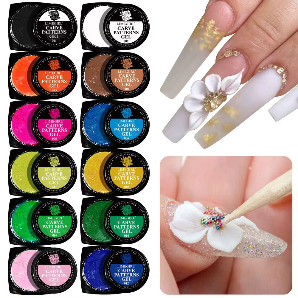 Gel de pâte à modeler UV pour Nail Art, bricolage, modèles de sculpture, Gel de plasticité 3D, sculp
