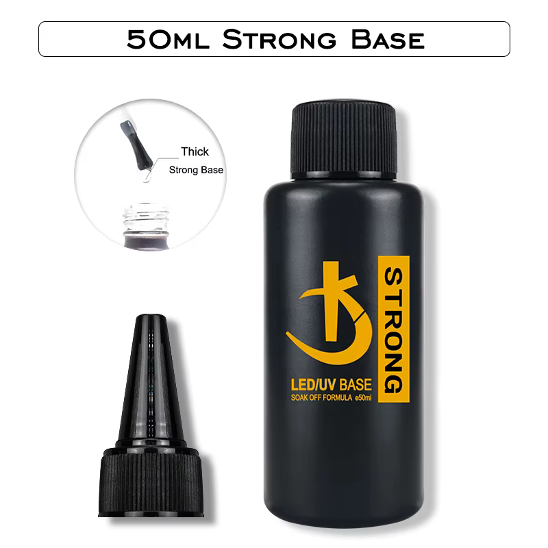 KODI JYJ 50ml Gel de Base en caoutchouc fort vernis Semi-permanents Super lumineux sans lingette cou
