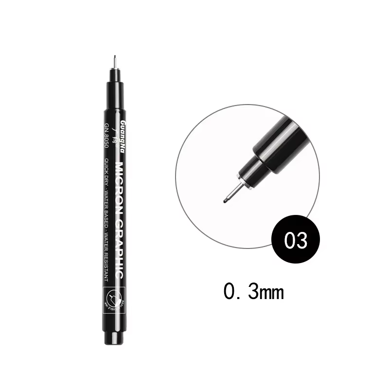 Pinceau pour Nail Art, avec lignes de dessin Ultra-fines, bords, séchage rapide, stylo marqueur acry