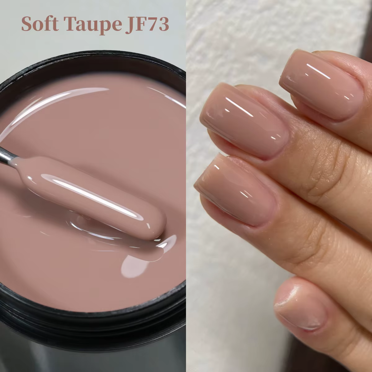 MSAHRE Gel de Construction Liquide pour Ongles, Teinte Taupe Lactée Cacao, 150g, Gel UV LED pour Ext