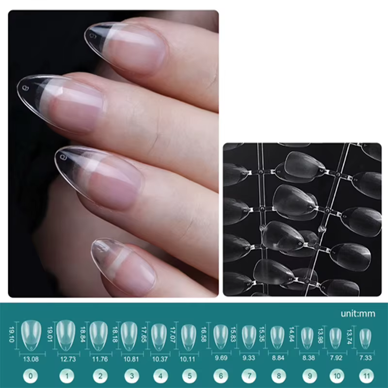 Capsules pour faux ongles, couverture complète, Gel doux, diverses formes et Styles pour Extension d
