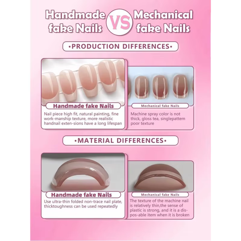10 faux ongles carrés courts à motifs étoiles et pois colorés faits à la main, à presser, couvrants,