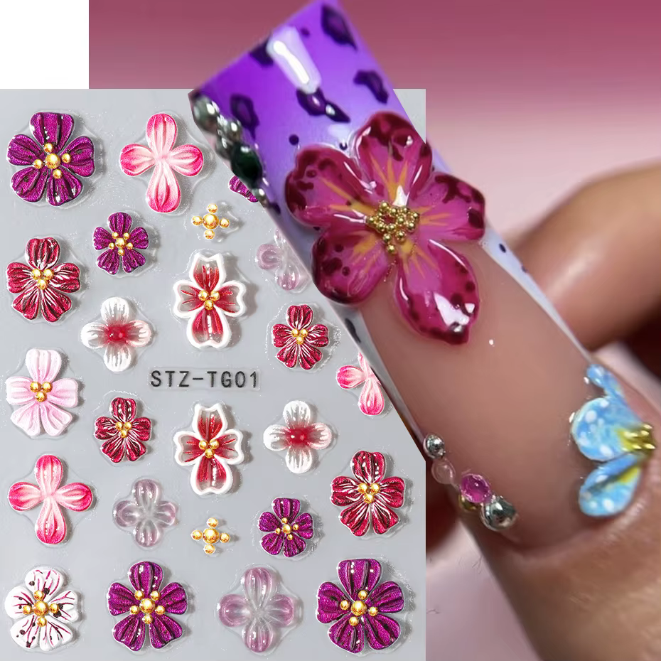 Hipster pur violet rose fleurs Rose printemps Lily camélia marguerite gelée fleur de cerisier Magnol