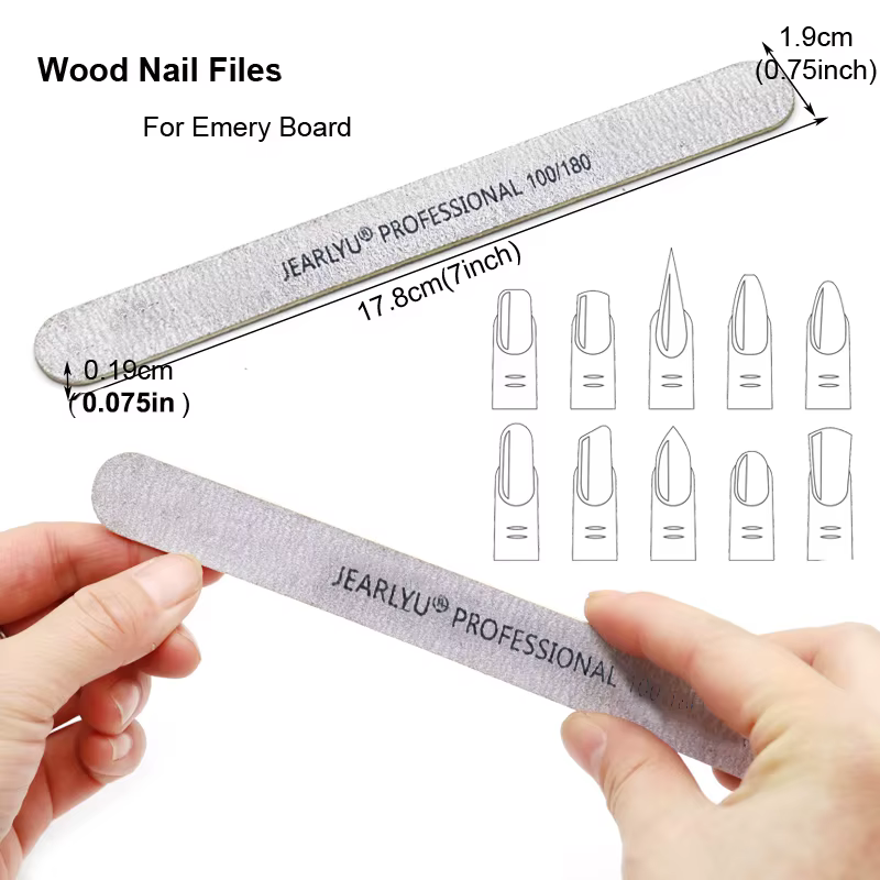 100 pcs/lot limes à ongles professionnelles 180/240 meulage polissage manucure pédicure Double face