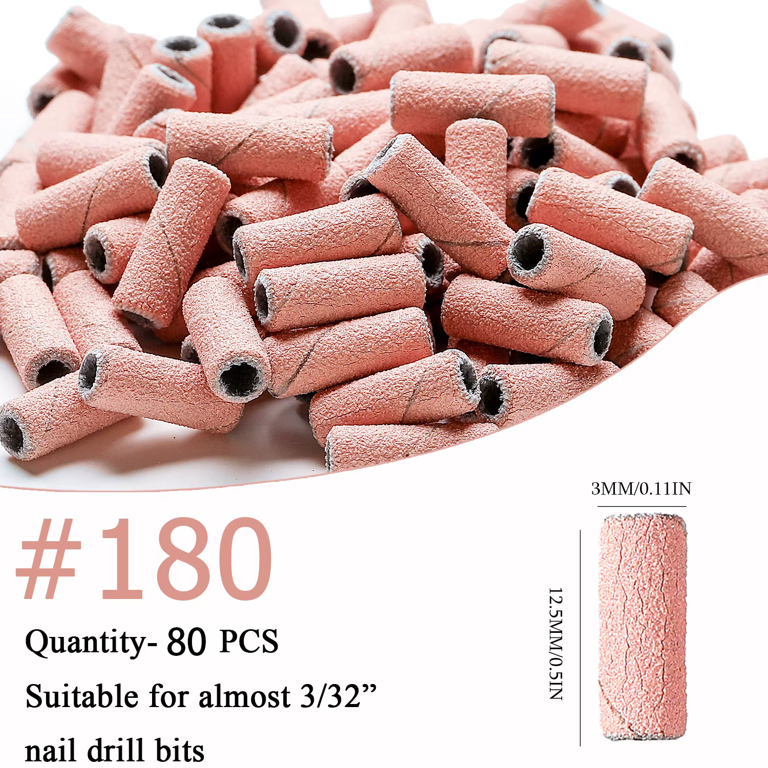 Mini bandes de ponçage pour ongles zèbre, Machine électrique, forets pour ongles, Gel UV, dissolvant