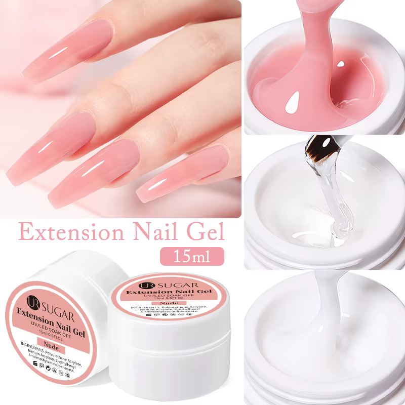 UR SUGAR – vernis à ongles UV LED, gelée d'extension, blanc laiteux, rose clair, 15ml, outils de man