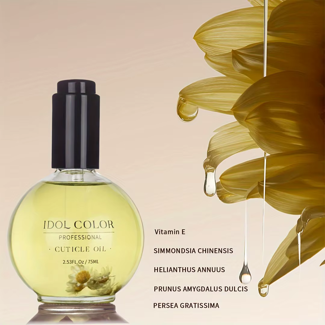 Huile pour cuticules IDOL COLOR, 2,56 FL Oz, répare et restaure les cuticules - Traitement spa biolo