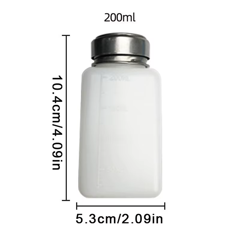 Bouteille vide rechargeable à pression Portable de 200ML, pompe à alcool liquide, nettoyant pour ver