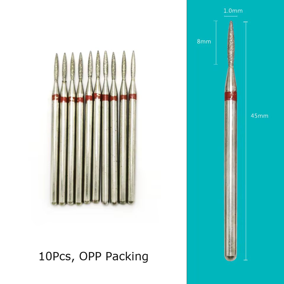 HYTOOS Forets À Ongles Diamant Cutters pour Manucure Cuticules Burr Fraise Cutter pour Pédicure Ongl