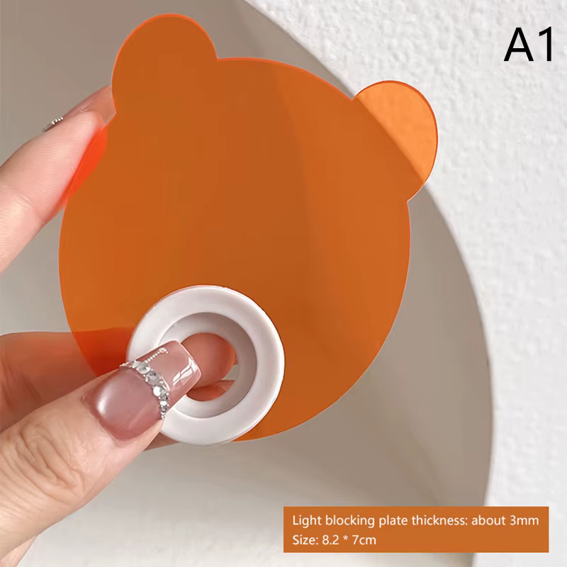 Dispositifs de Salon de beauté des ongles, déflecteur bloquant la lumière en acrylique pour lampe Uv