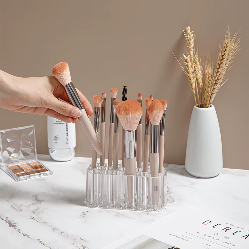 Organisateur de brosses à ongles en acrylique, 26 trous, Kit de Nail Art, outils de rangement, maqui