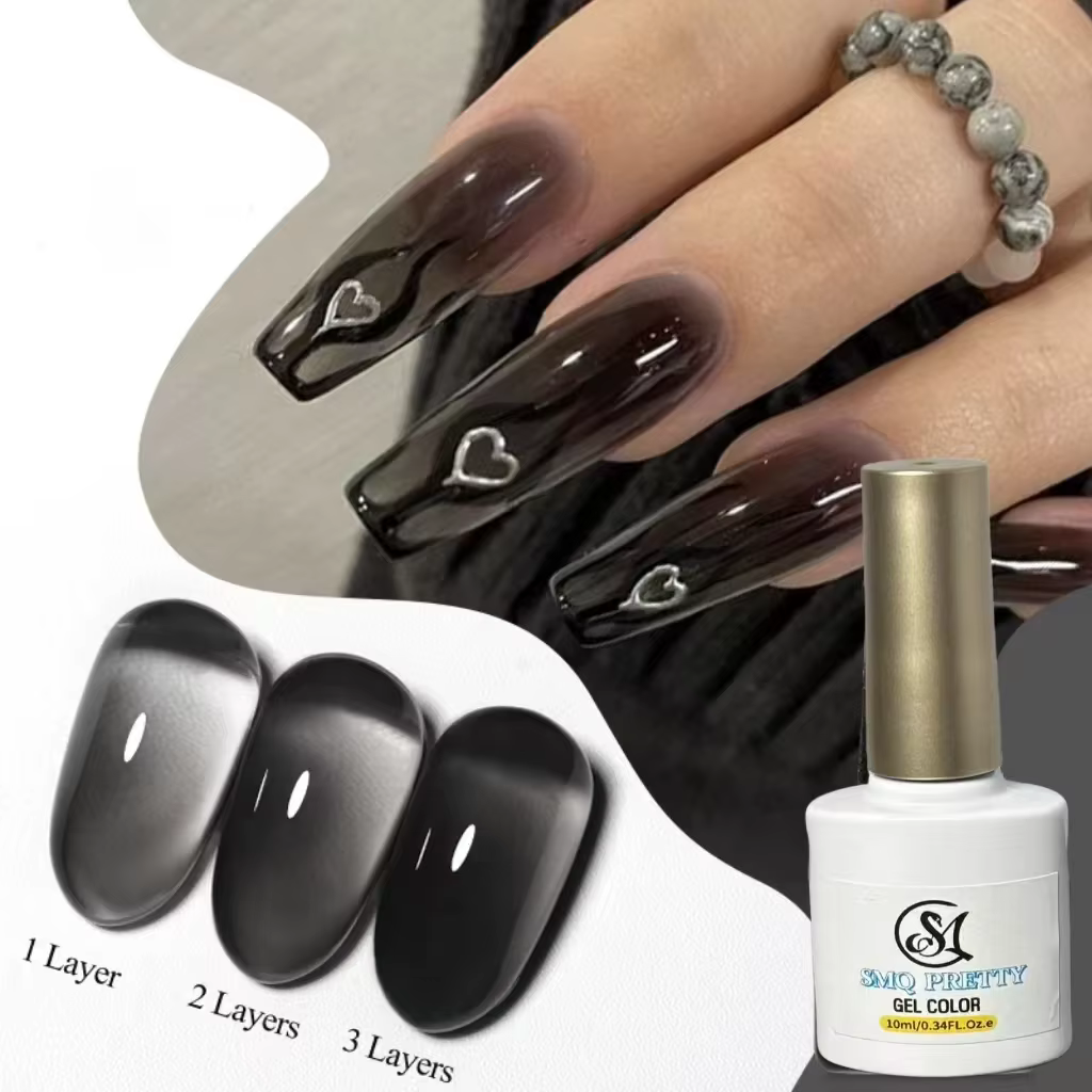 SMQ 7ml gelée nue Gel vernis translucide rose blanc laiteux ongles Gel manucure UV LED Semi Permanen