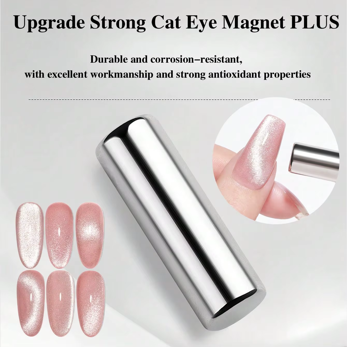 Stylo magnétique rond pour vernis Gel œil de chat, peinture des ongles, bâton magnétique puissant, o