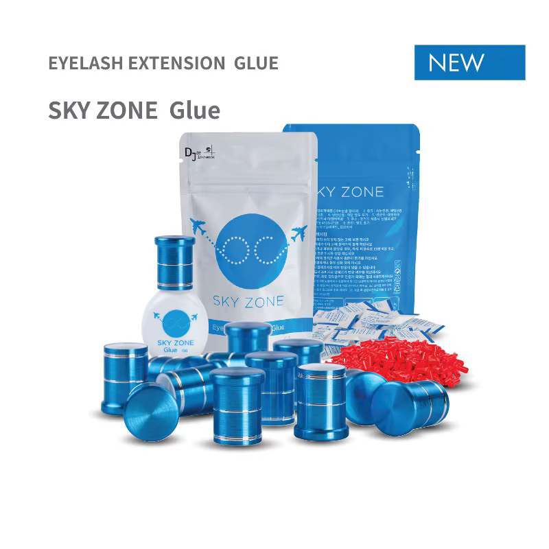 5/10 Bottles 5ml Lady Black Eyelash Extension Glue Sky Zone Strong Fast Drying False Eyelashes Glue