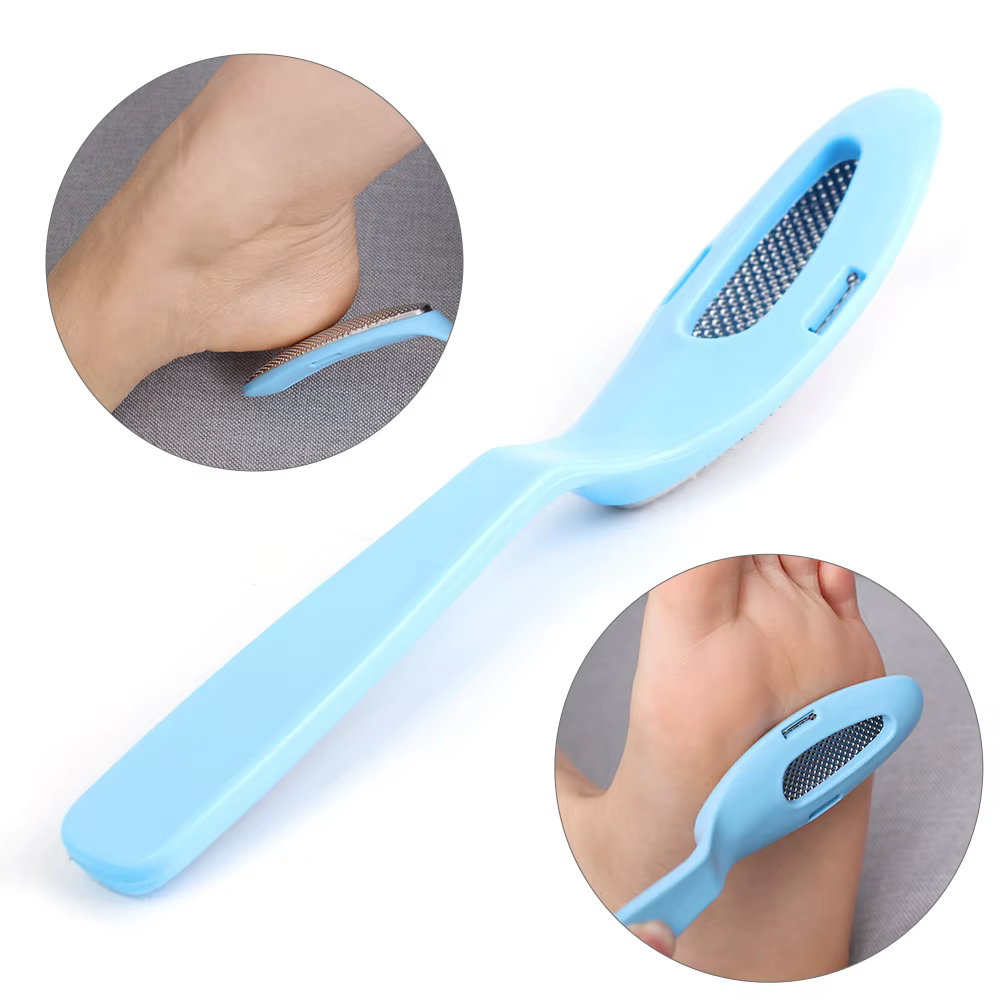 Limes à pieds à Double tête, brosse professionnelle pour l'élimination des peaux mortes, dissolvant