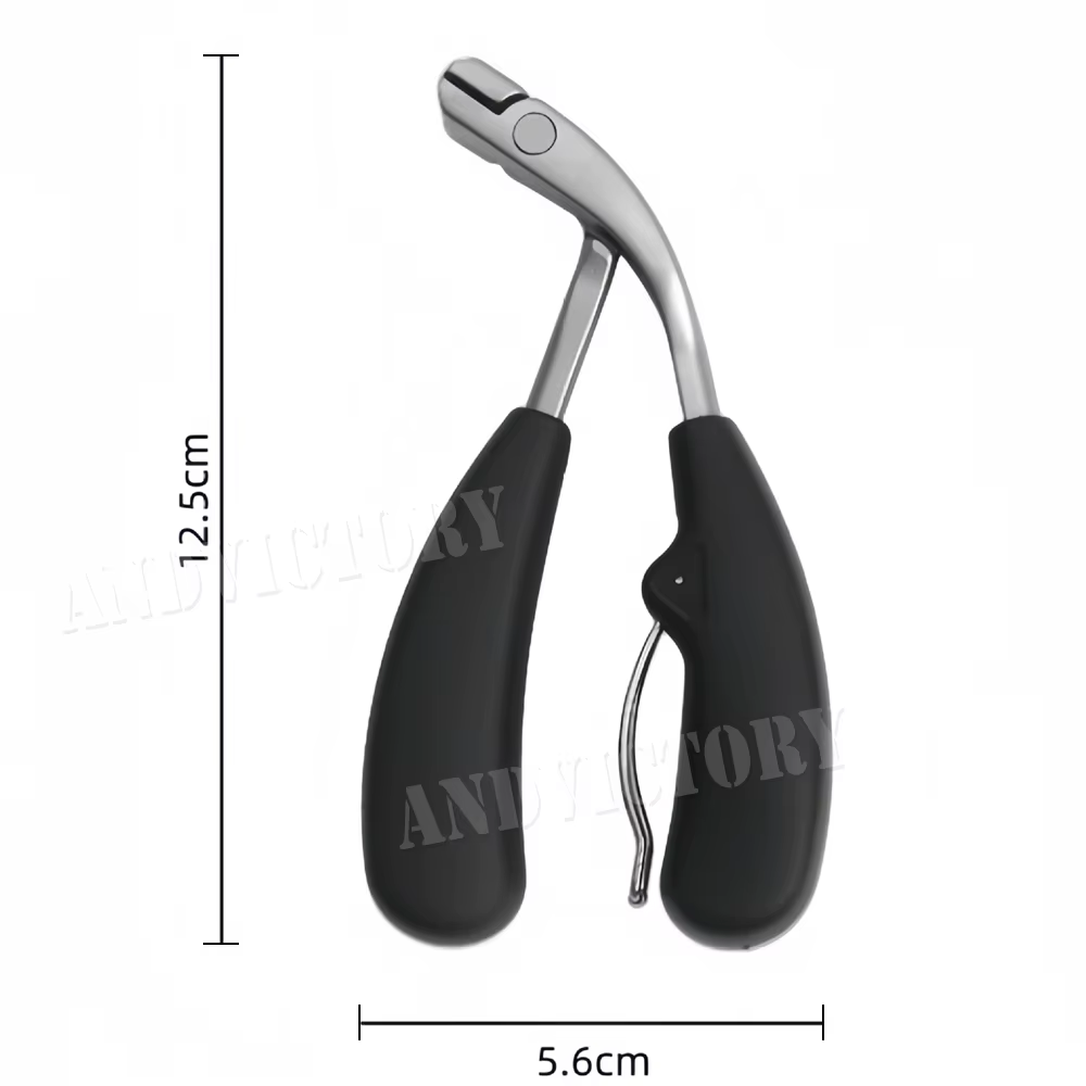 Coupe-ongles professionnel à tête coudée pour orteils incarnés, pour coupe-ongles épais avec receveu