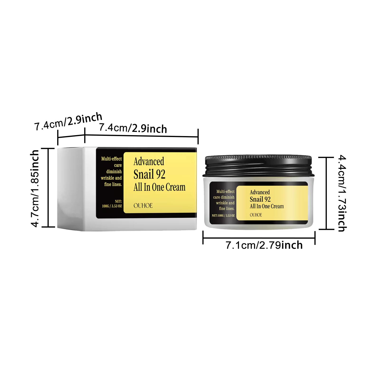 Essence/Nettoyant/Crème hydratante lissante et nourrissante Snail 92 Mucin Power, cosmétiques coréen