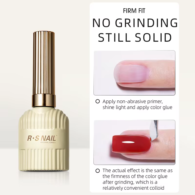 RS NAIL – couche de finition en cristal, longue durée, sans essuyage, vernis Gel UV, Base sans poli,